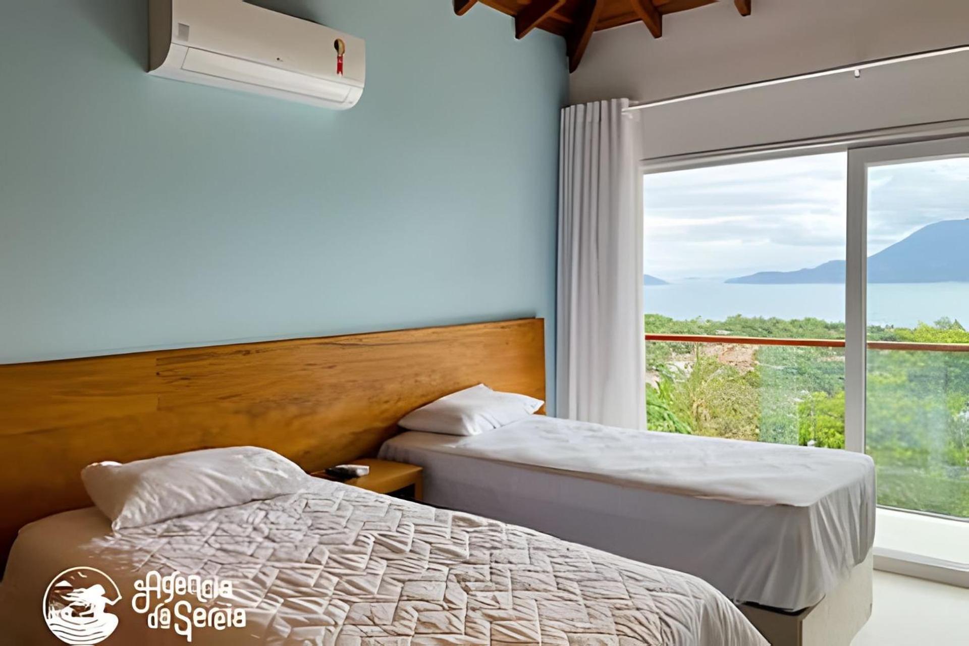 Linda Casa Com Vista Incrivel Em Condominio No Sul Da Ilha Ilhabela Kültér fotó