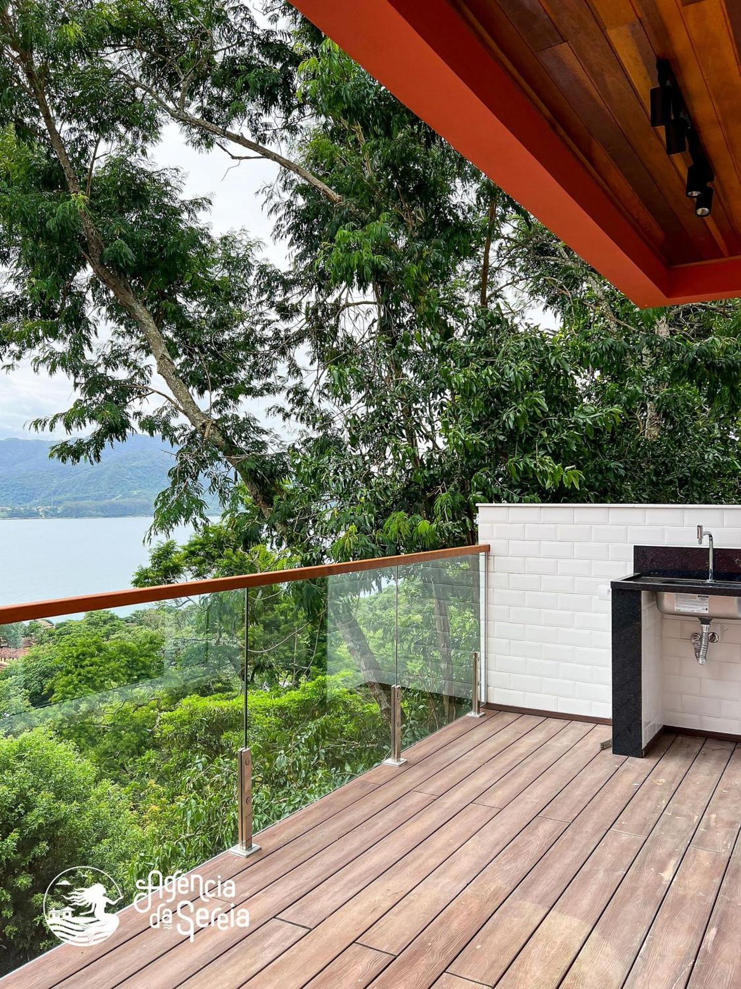 Linda Casa Com Vista Incrivel Em Condominio No Sul Da Ilha Ilhabela Kültér fotó