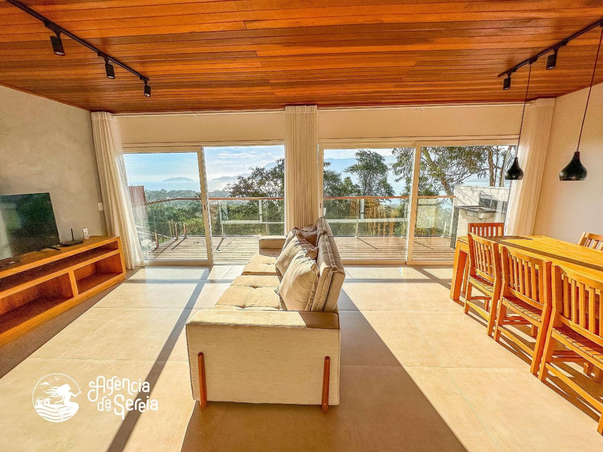 Linda Casa Com Vista Incrivel Em Condominio No Sul Da Ilha Ilhabela Kültér fotó