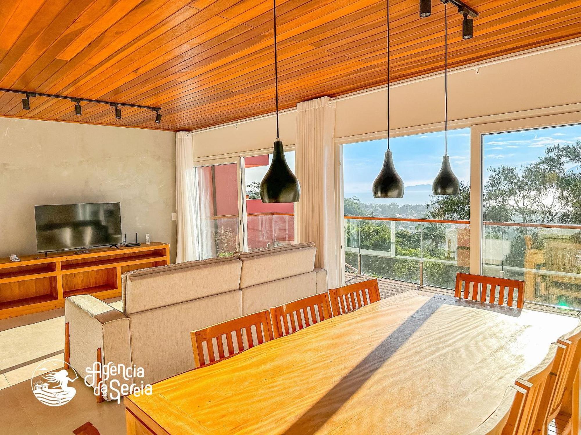 Linda Casa Com Vista Incrivel Em Condominio No Sul Da Ilha Ilhabela Kültér fotó