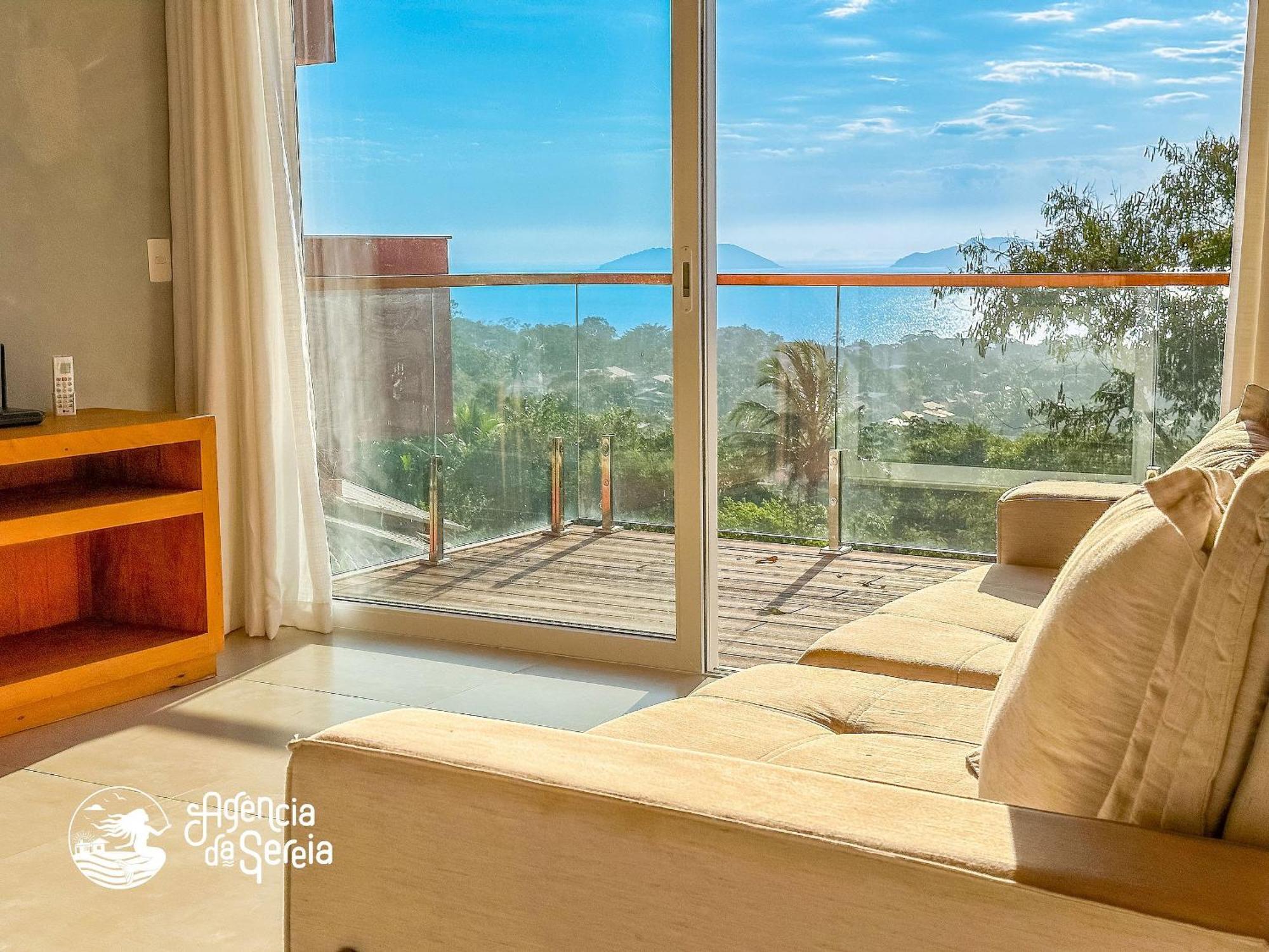 Linda Casa Com Vista Incrivel Em Condominio No Sul Da Ilha Ilhabela Kültér fotó