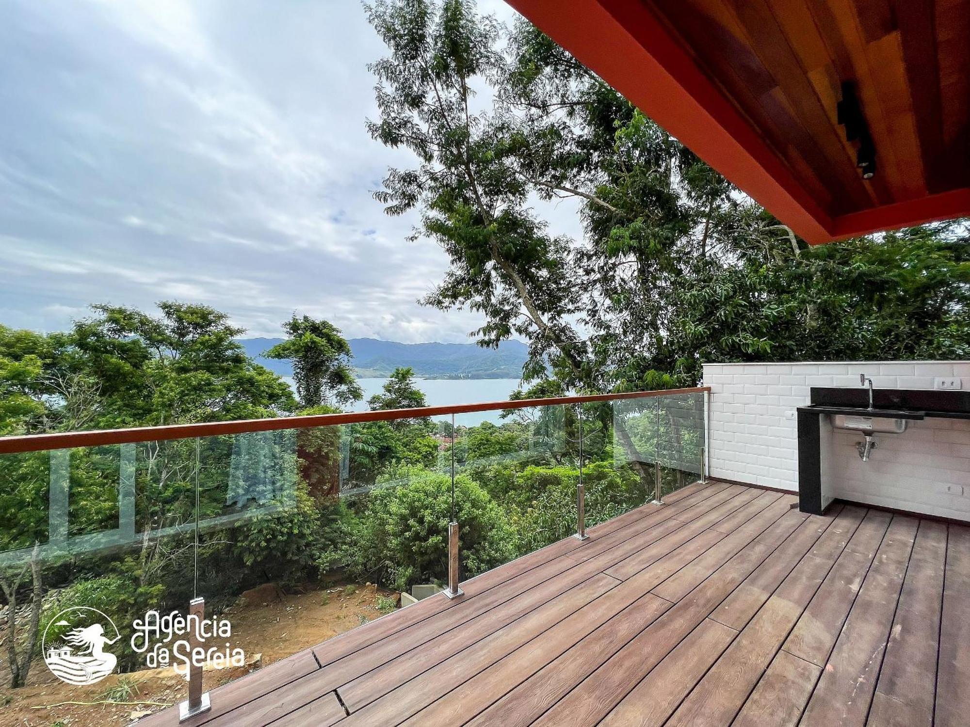 Linda Casa Com Vista Incrivel Em Condominio No Sul Da Ilha Ilhabela Kültér fotó